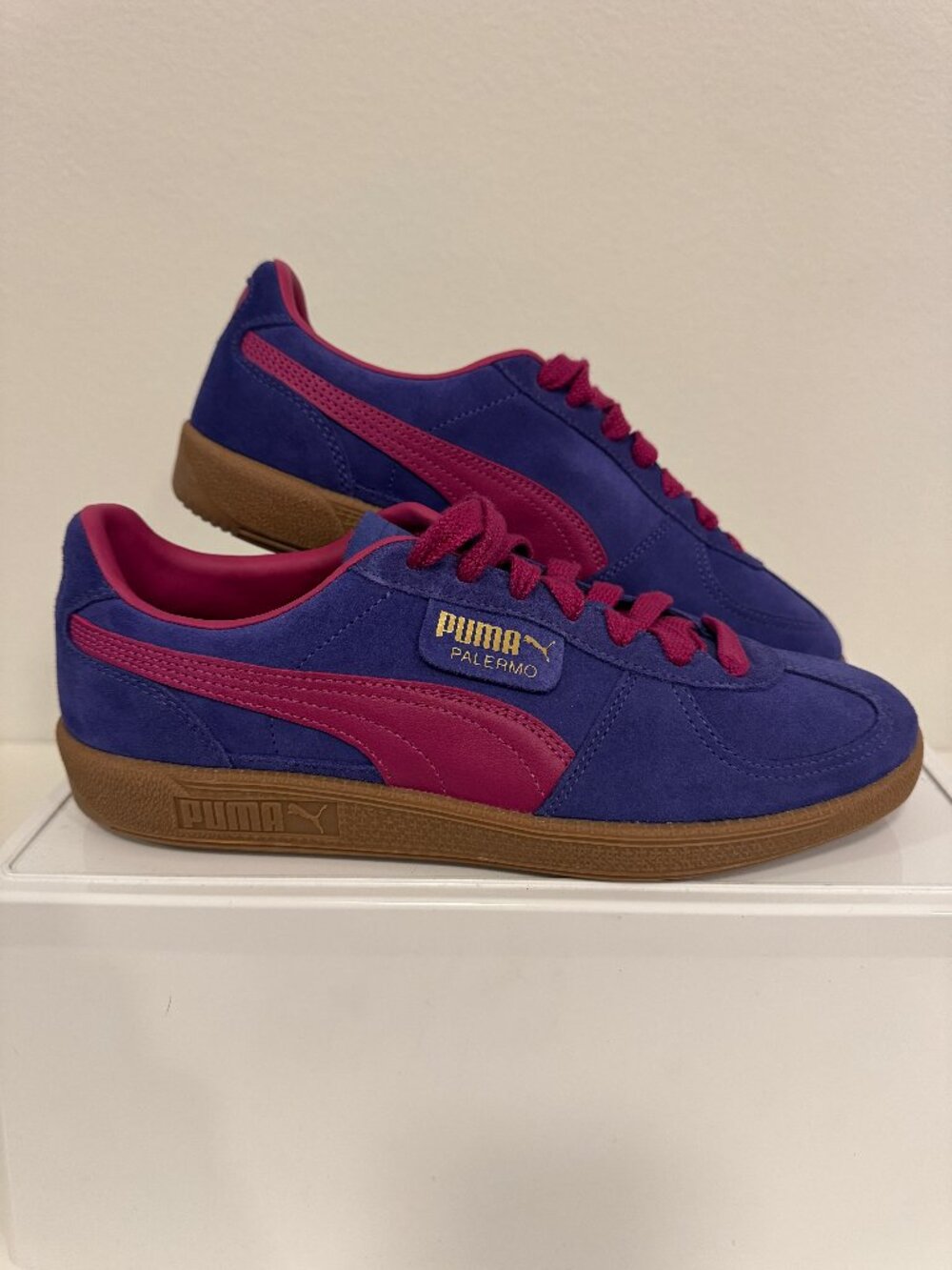 PUMA Palermo Lapis Lazuli Magenta Gum Sneakers Mens 9